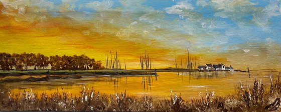 Muddeford Quay on a Panoramic Canvas