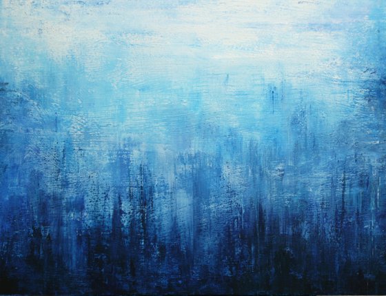Blue Abstract Landscape II