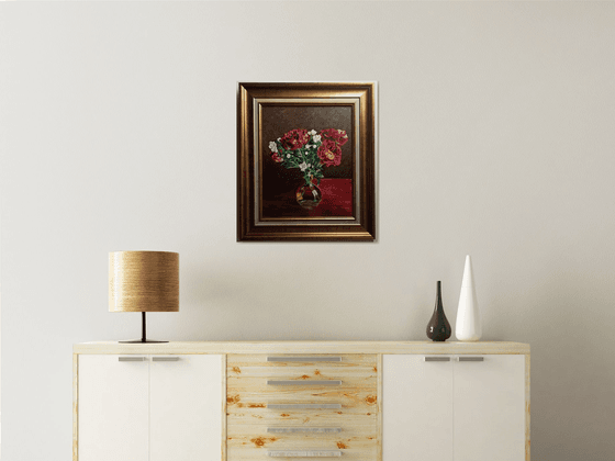 Peonies flowers