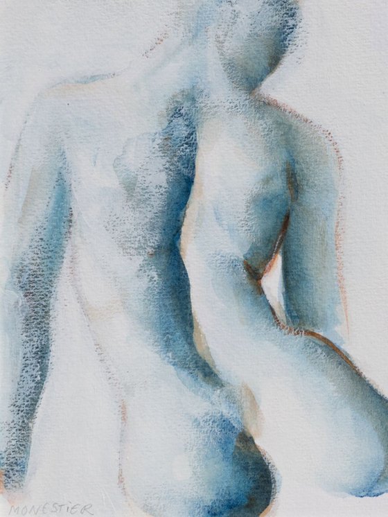 Blue nude miniature