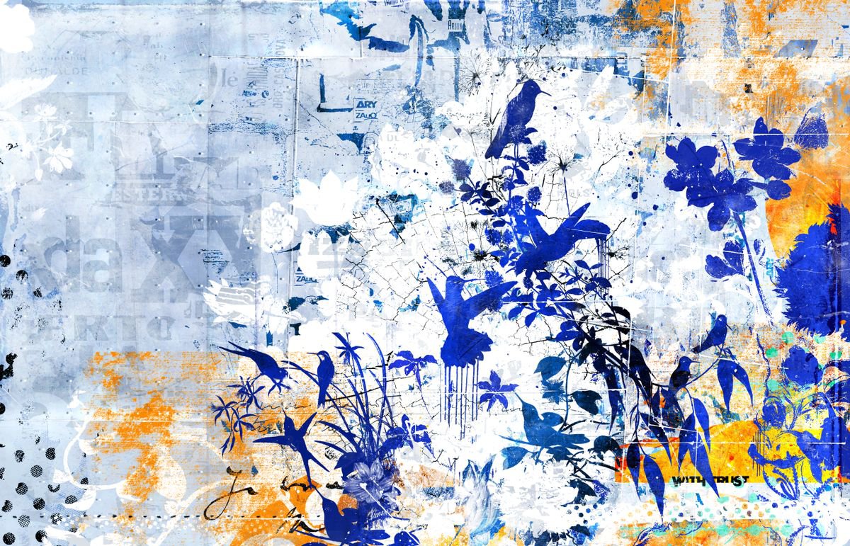 Animal Painting By Teis Albers, 47 X 31", Exciting Light, Original Artwork