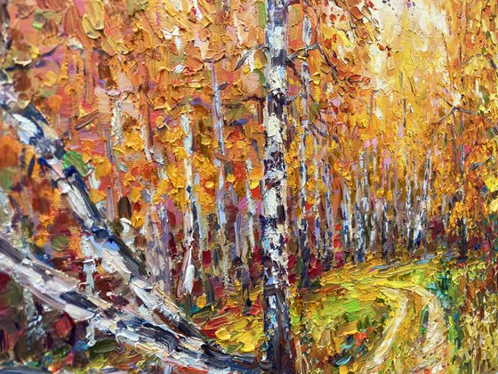 " Birch forest "