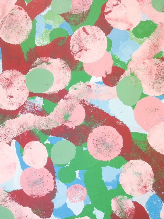 Spotty Pop Painting - 110 x 80 cm - 01