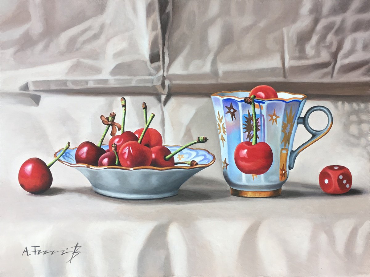 Composition with Cherries by Alexander Titorenkov