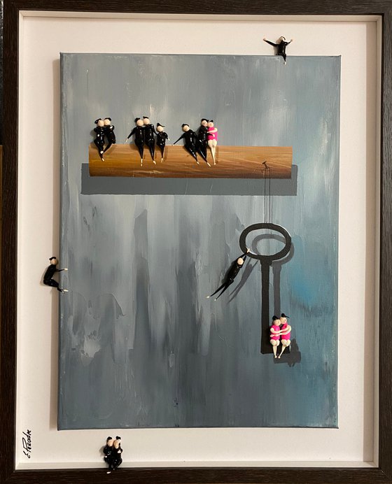 Action.3D Freedom People Key. Eka Peradze Art.
