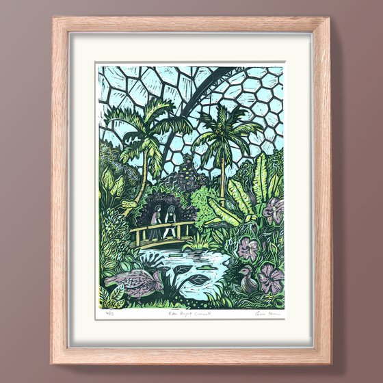The Eden Project. Limited Edition linocut No.4