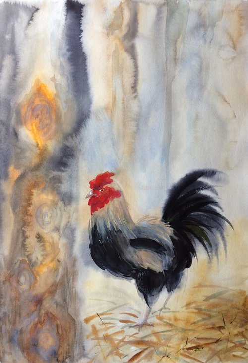 Rooster by Olga Ivanova