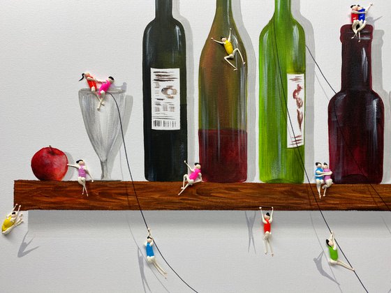 Action.3D Freedom Wine. Eka Peradze Art.