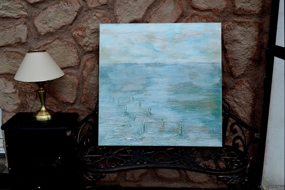 THE OYSTER PARK.70X70cm.3D canvas.