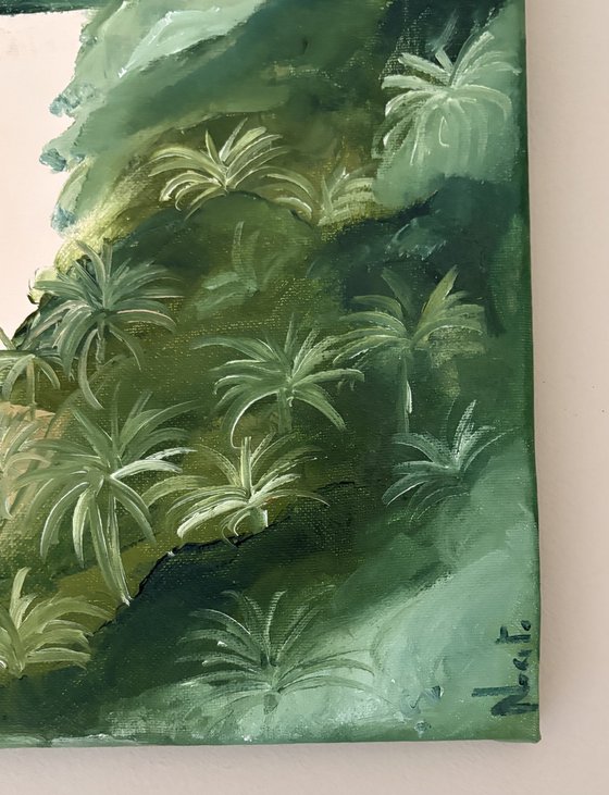 Wild beach shoreline