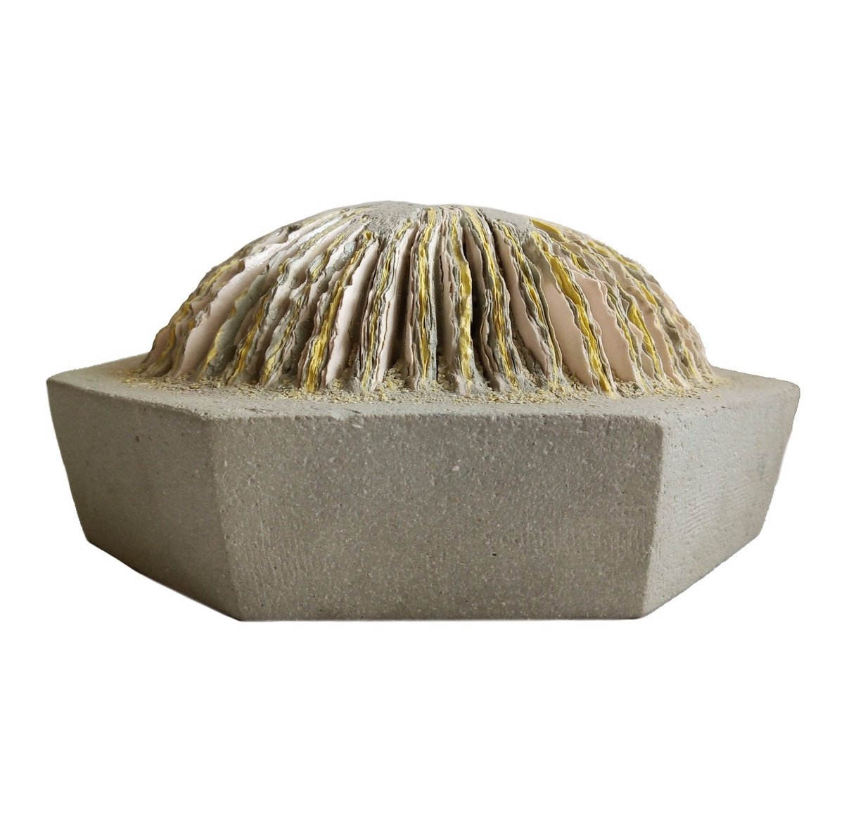 Organic Abstract Clay Sculpture By Rossitza Trendafilova, 8 X 4", "Jupiter", Original Artwork