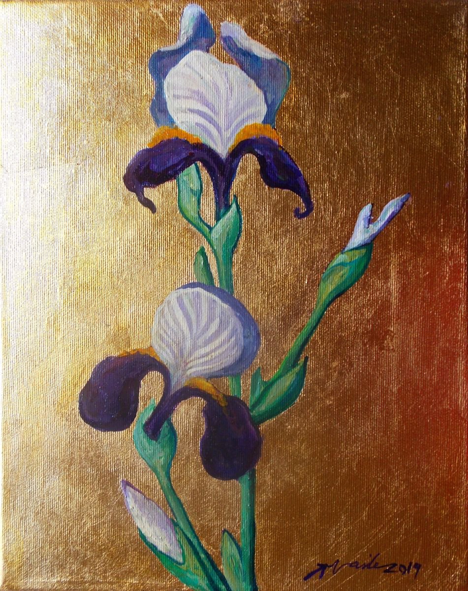 Purple Iris by Adriana Vasile