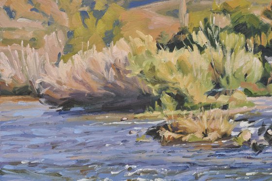 Autumn evening on the Loire river