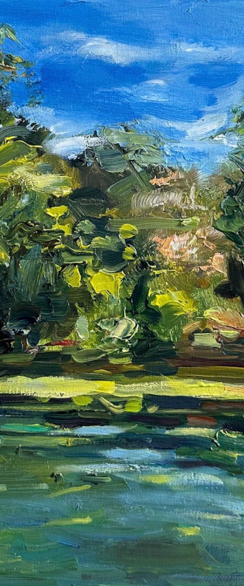 Lake trees by Irina Sherbiak