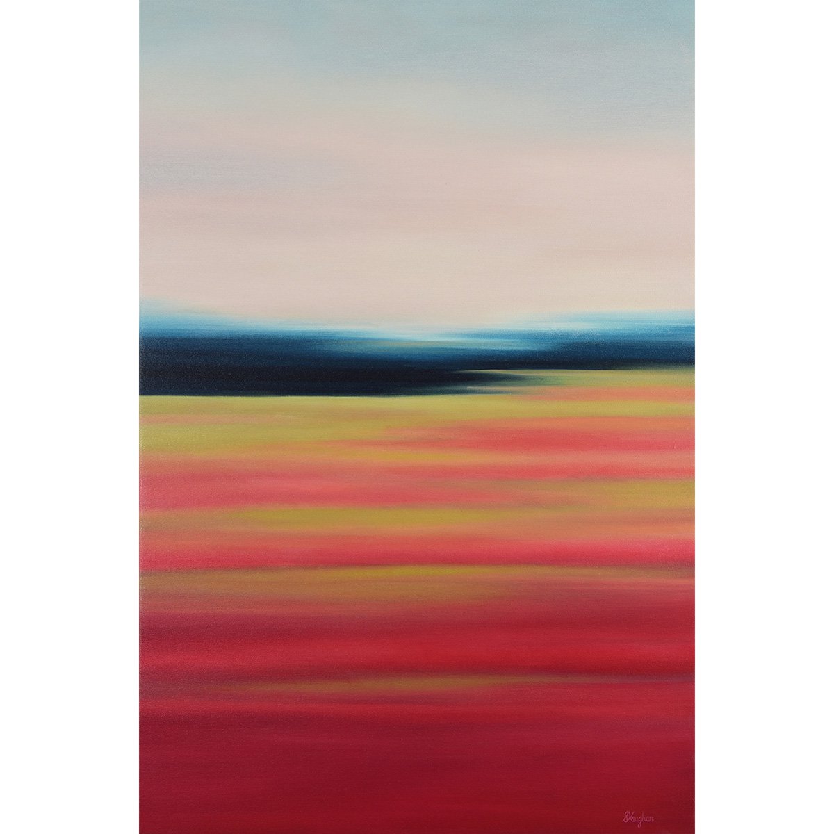Flower Field - Abstract Field By Suzanne Vaughan, 24 X 36, Artwork For Sale On Artfinder