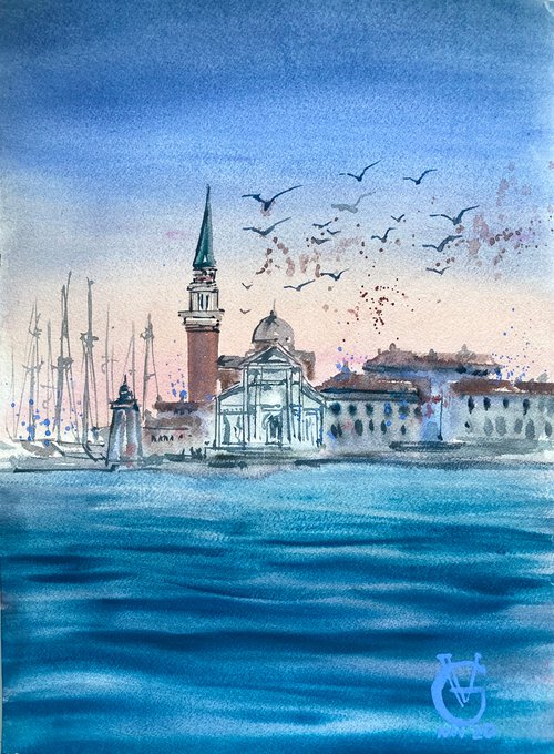 Sunrise in Venice 2 by Valeria Golovenkina