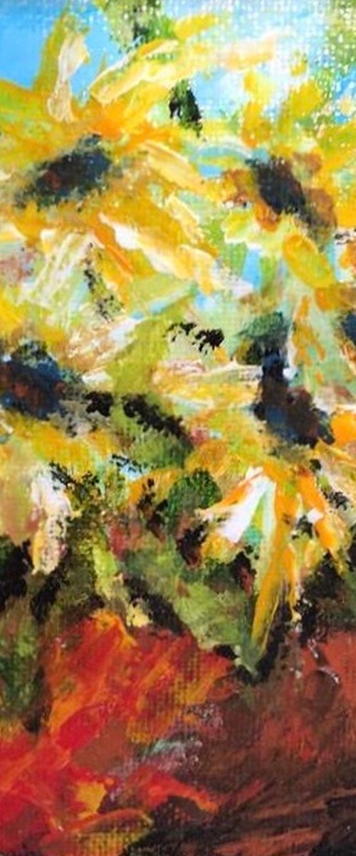 Summer Sunflowers (Miniature) by Olga McNamara BiennaleArtist