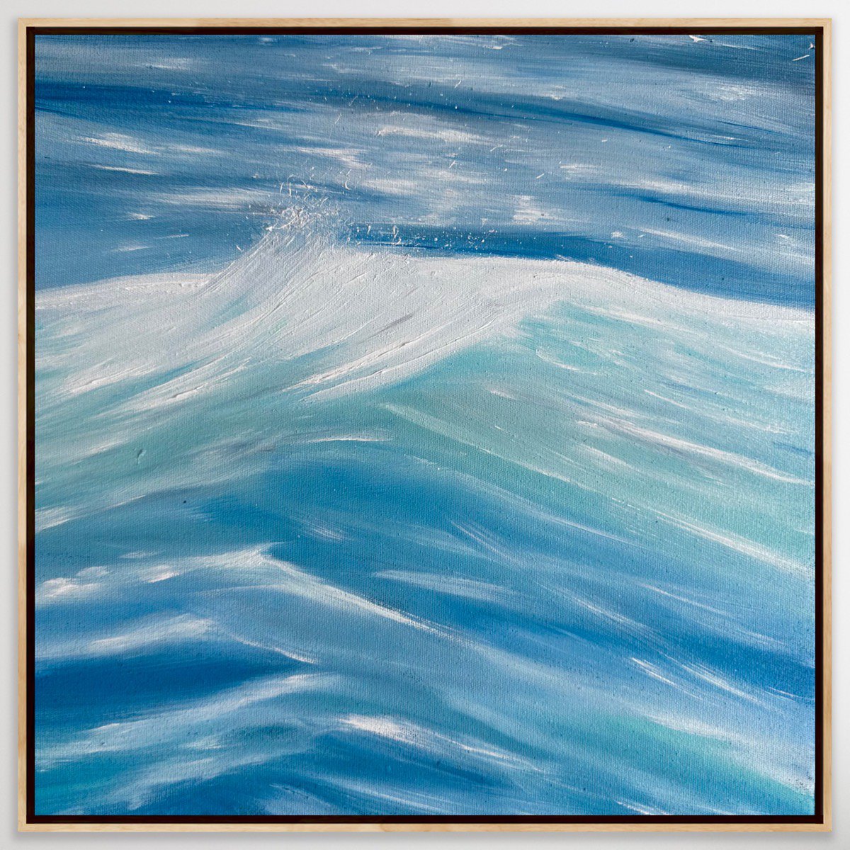 Impressionistic Landscape Oil Painting By Alanah Jarvis, 13 X 13, Salty Air, Original Artwork