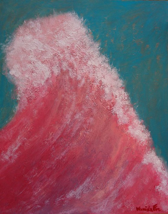 Pink power, Original Abstract painting