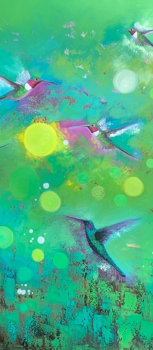 Orbs and Hummingbirds by Laure Bury