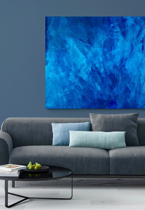 Blue abstract no. 2524 by Anita Kaufmann