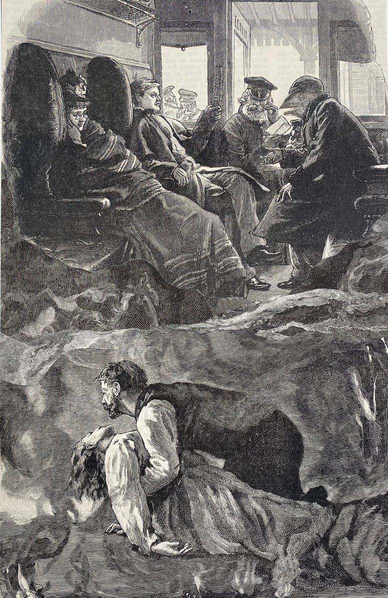 Surrealistic Portrait Collage By Tudor Evans, 6 X 10", In A Railway Carriage, Original Artwork