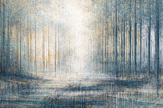 Forest Trees At Twilight