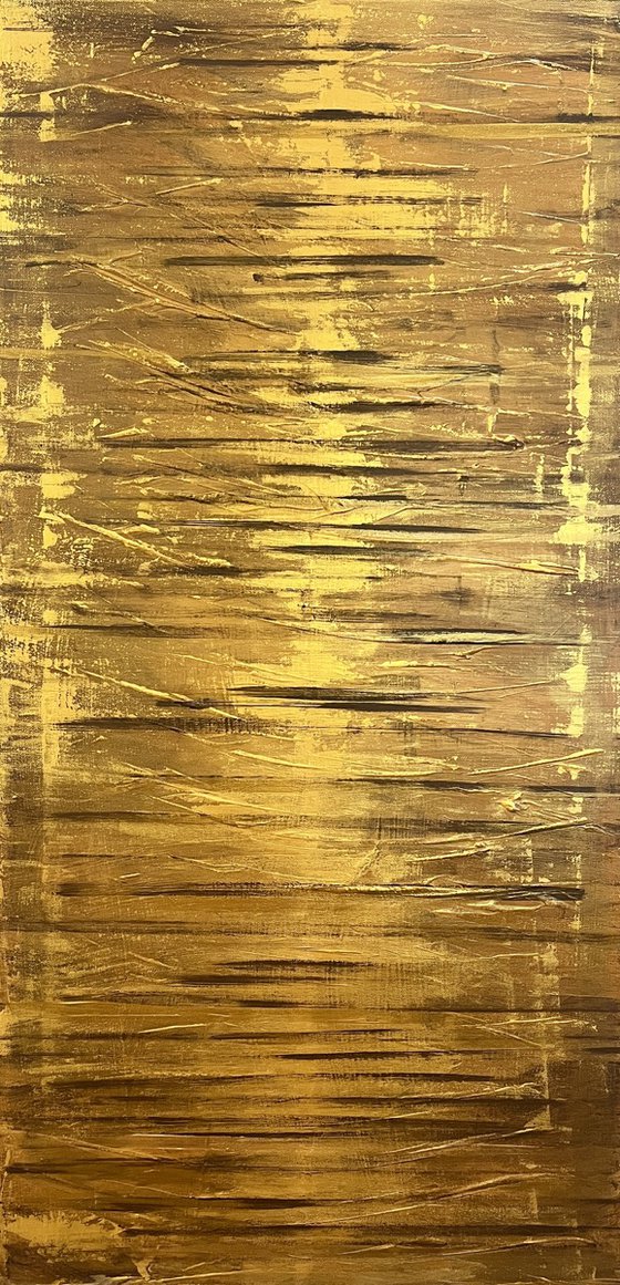 Golden Fire 50x100x2 cm