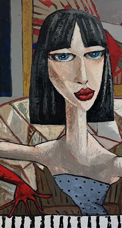 Piano player by Ta Byrne