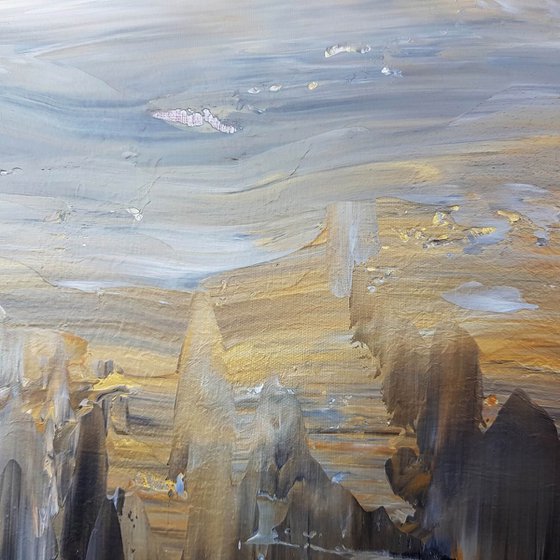 Golden waterfalls