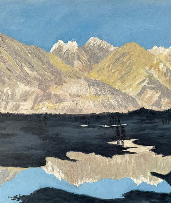 Reflections in Nubra Valley