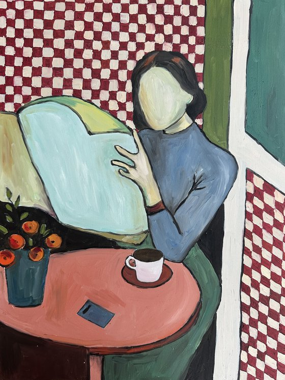 Girl with a Newspaper