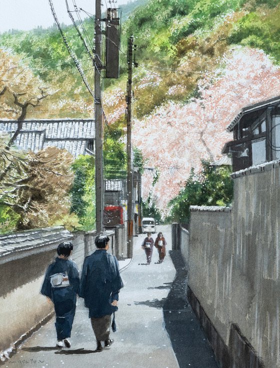 Spring Walk in Sagano, Kyoto
