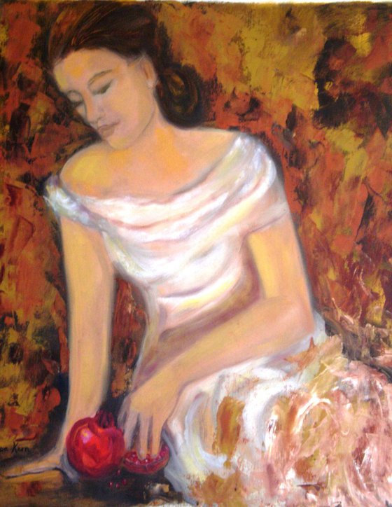 Seated Woman with a Pomegranate.