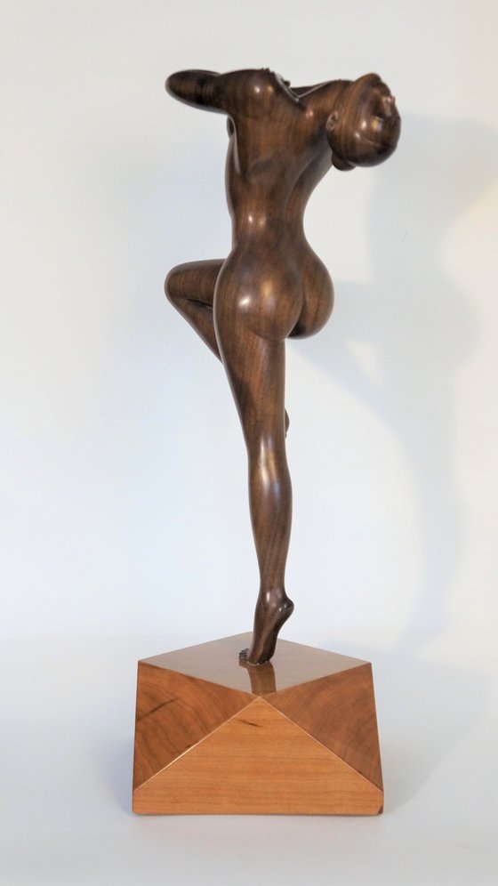 Nude Woman Wood Sculpture DANCE MOMENT