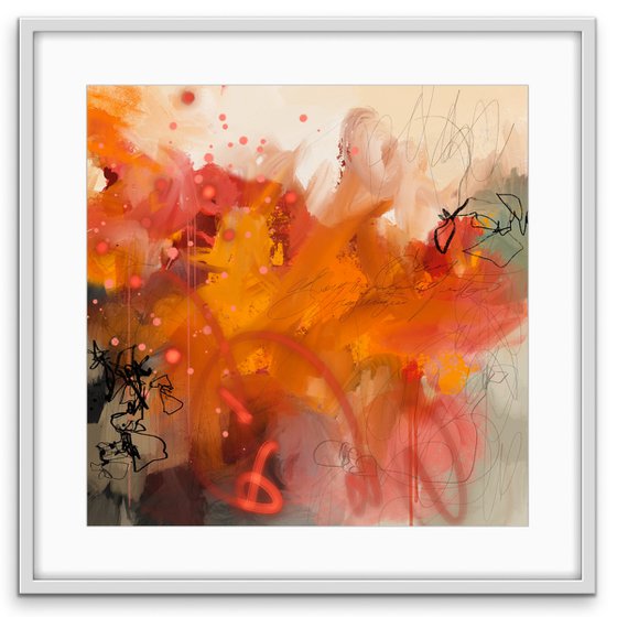 Sous les néons - Abstract artwork - Limited edition of 5