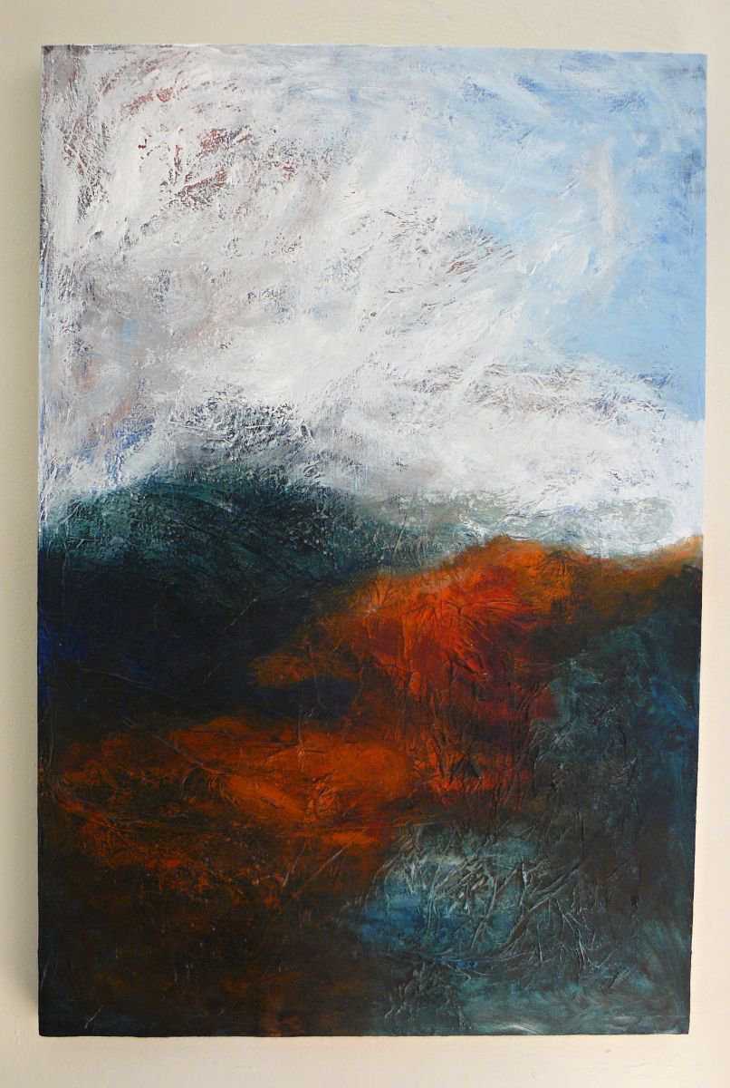 Abstract landscape by Louise Diggle