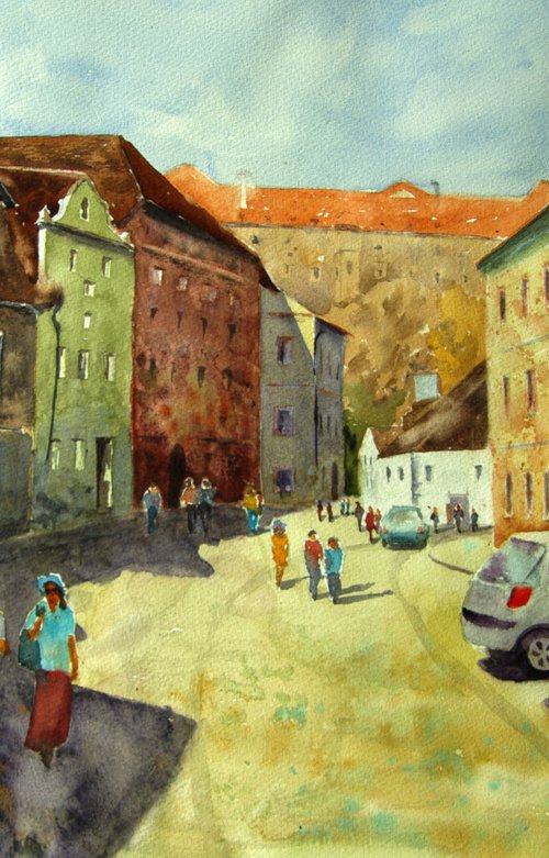 Cesky Krumlov by Elena Gaivoronskaia