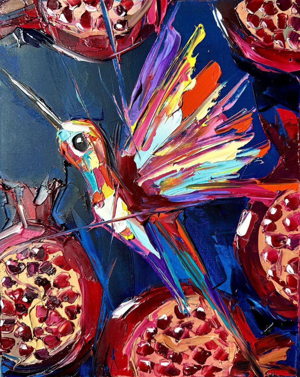 Expressive Oil Painting , Granadas By Lina Redford, 9 X 12, Artwork For Sale On Artfinder