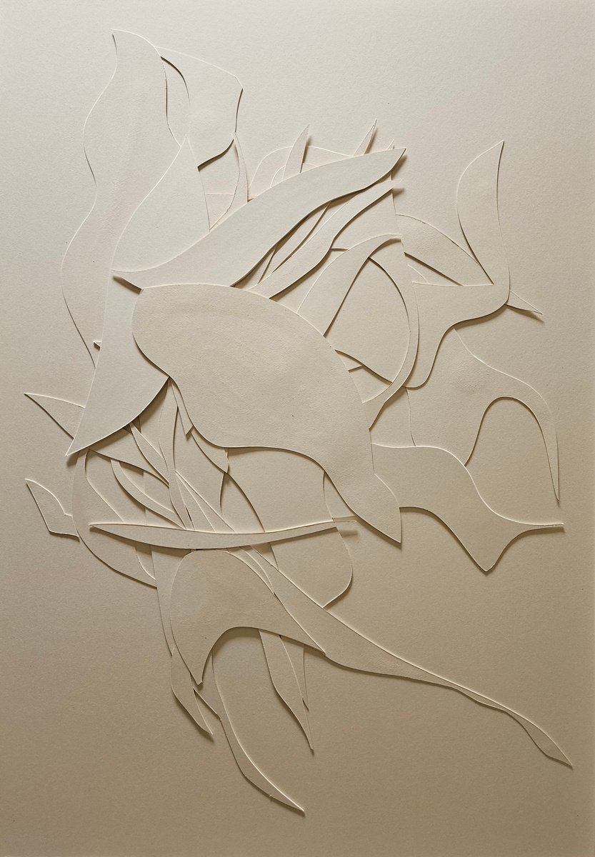 Surrealistic Abstract Collage By Stefano Mazzolini, 28 X 41", Pesver, Original Artwork