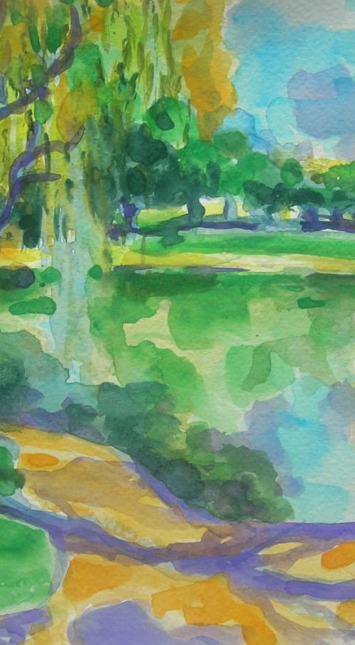 Oasis in Calais - watercolour by Maja Grecic