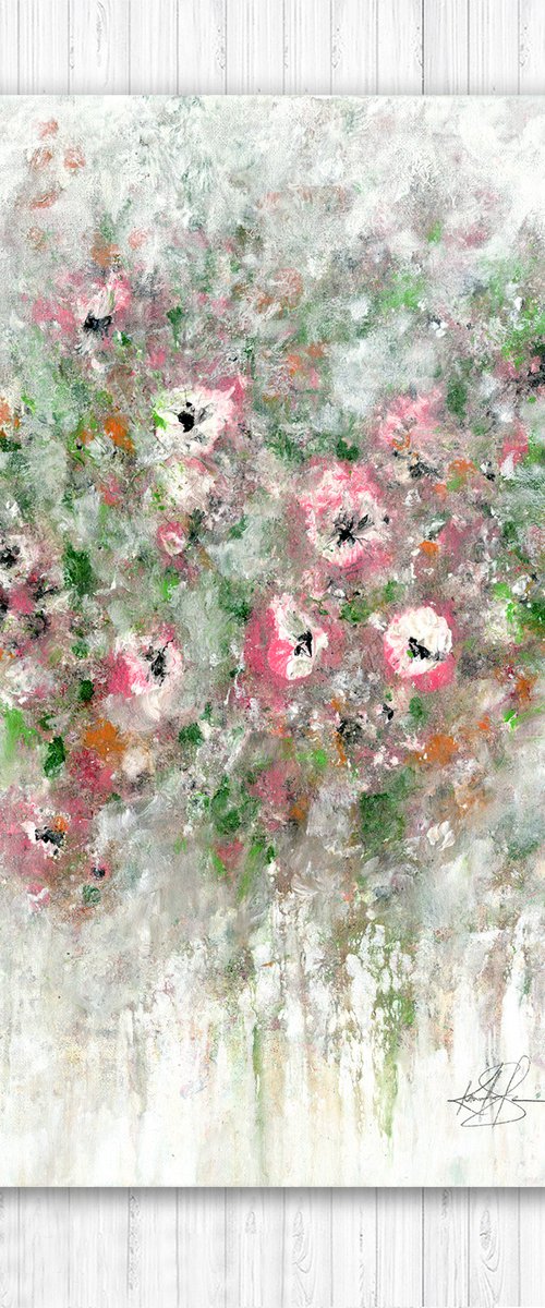Cottage Chic Blooms - Floral Painting by Kathy Morton Stanion by Kathy Morton Stanion