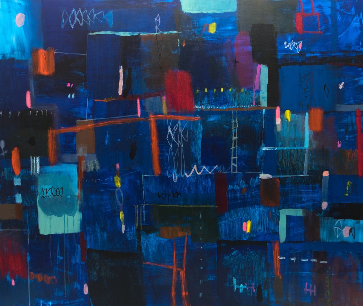 Geometric Painting , Dreams 07 By Duealberi, 47 X 39, Artwork For Sale On Artfinder