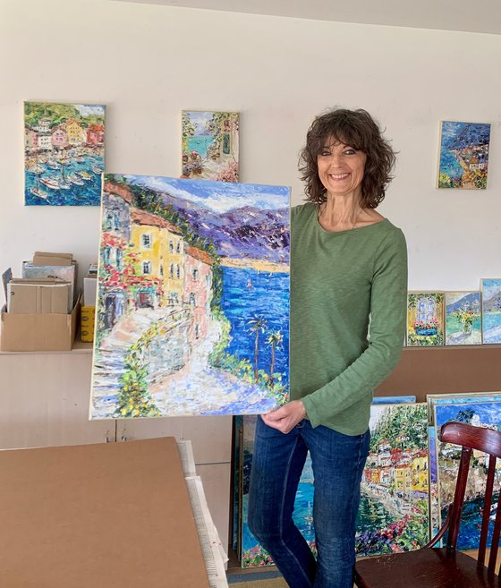 Italian village by the sea