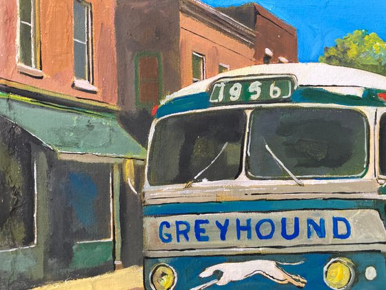 Bus In An American Town