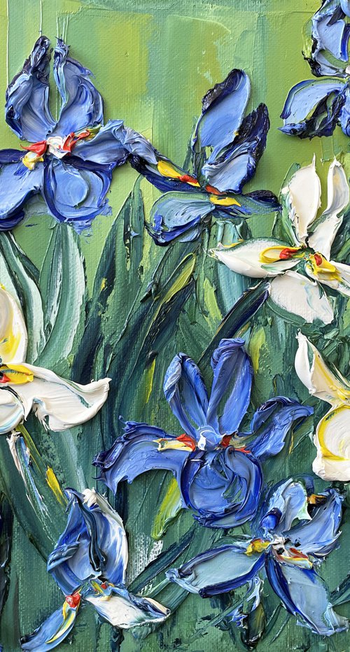 Irises to Gogh by Lisa Elley