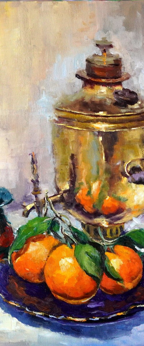 Samovar and Oranges by Olga Egorov