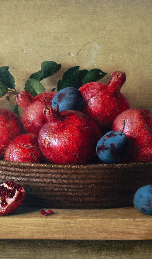 Pomegranates and plumbs by Syuzanna Tarverdyan