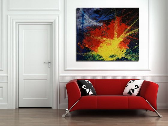 The Blast (120 x 100 cm) XXL oil (48 x 40 inches)