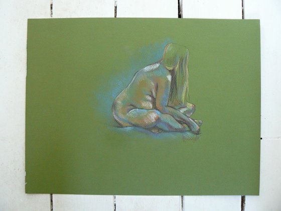 Hannah - seated nude